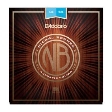 D&#039;Addario NB1253 Nickel Bronze Acoustic Guitar Strings 12-53