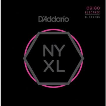 D&#039;Addario NYXL Electric Guitar Strings 9-80; 8-string set NYXL0980 eight string