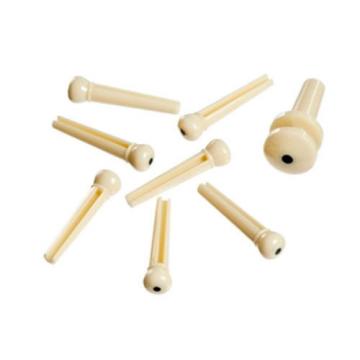 D&#039;ADDARIO - PLANET WAVES - MOLDED BRIDGE &amp; END PINS - IVORY WITH BLACK DOT