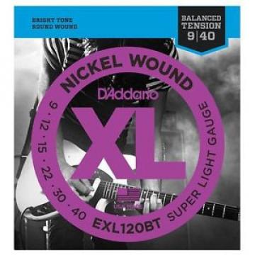 D&#039;Addario EXL120BT Balanced Tension Electric Guitar Strings Super Light - 9-40