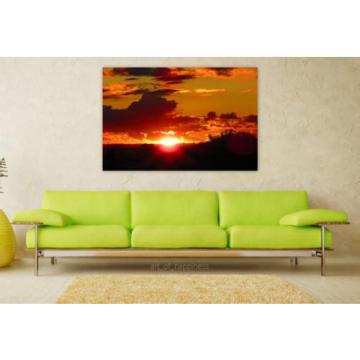 Stunning Poster Wall Art Decor Eventide Landscape Sunset 36x24 Inches