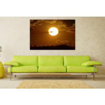 Stunning Poster Wall Art Decor Sunset Eventide Sol Horizon Clouds 36x24 Inches