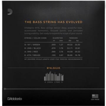 D&#039;Addario NYXL 50-105 Long Scale Medium Bass Guitar Strings