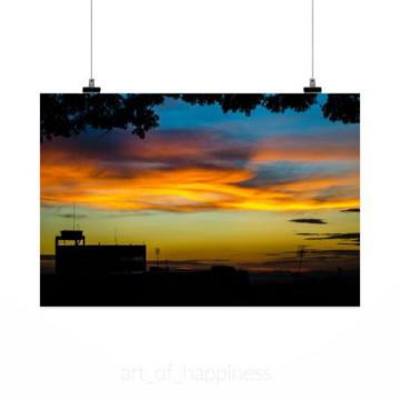 Stunning Poster Wall Art Decor Dusk Sky Eventide Colorful Night 36x24 Inches