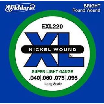 D&#039;ADDARIO EXL220 Nickel Wound Bass Super Light 40-95 Long Scale