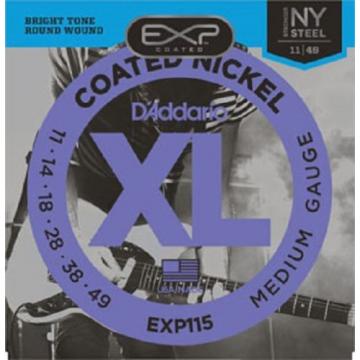 D&#039;Addario EXP Coated Nickel Wound Electric Guitar Strings - Various Gauges