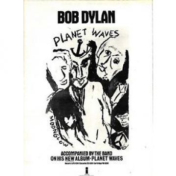 BOB DYLAN PLANET WAVES ALBUM ADVERT 15X12