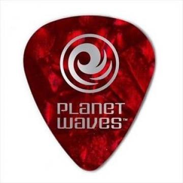 D&#039;Addario - Planet Waves Guitar Picks  25 Pack  Celluloid Red Pearl  Medium NR