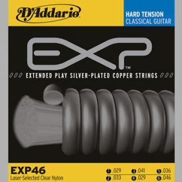 D&#039;Addario EXP46 Coated Classical Guitar Strings, Hard Tension