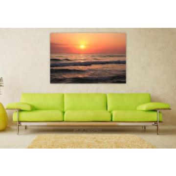 Stunning Poster Wall Art Decor Eventide Sol Mar Sunset Waves 36x24 Inches