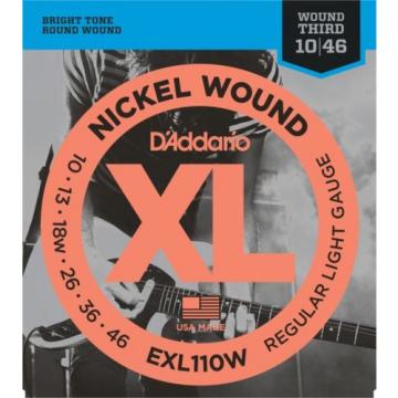 D&#039;Addario EXL110W Nickel Wound Light (wound 3rd) E