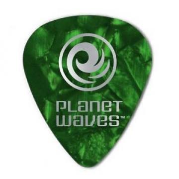 Planet Waves Green Pearl Celluloid Guitar Picks, 100 pack, Medium