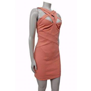 NWT Finders keepers Planet waves bodycon dress papaya cutouts size S