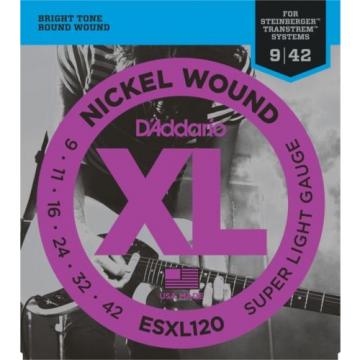 D&#039;Addario ESXL120 Nickel Wound Double Ball End Super Li... (5-pack) Value Bundle