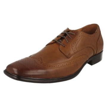 MENS MARK NASON FOR SKECHERS COGNAC LEATHER LACE UP SHOE STYLE - EVENTIDE