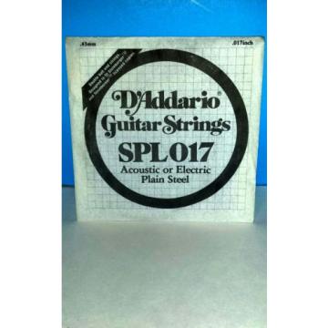 D&#039;Addario SPL017 STEINBERGER Double Ball End Plain Steel Electric Guitar String