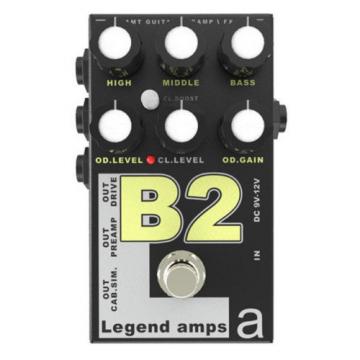 AMT Legend Amp Series II B2 Bogner Preamp/Distortion Pedal Bundle w/Cables!