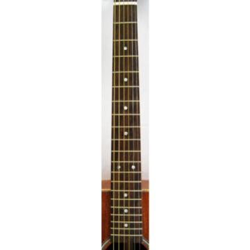 Antonio-Flower Inlaid Solidwood Mahogany 6 Strings Handmade Travel Guitar GT3258