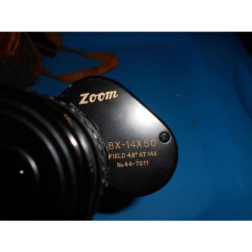 Vtg Zoom Binoculars 8X-14X50 No. 447211 Made In Japan Uniscope
