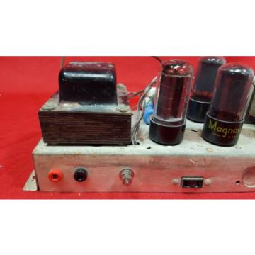 Vintage Magnavox 169BB Mono Block Tube Amplifier 6V6 USED AS IS