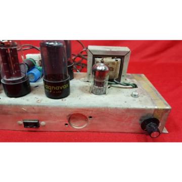 Vintage Magnavox 169BB Mono Block Tube Amplifier 6V6 USED AS IS
