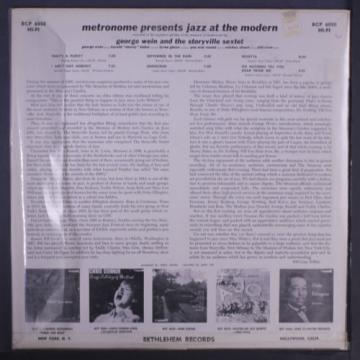 GEORGE WEIN: Metronome Presents Jazz At The Modern LP (Mono, neat clear taped t