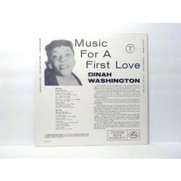 Dinah Washington LP Music For A First Love 1957 Mono +CD-R NM/VG+