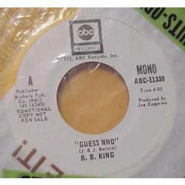 B.B. King - Guess Who - Mono &amp; Stereo  - 45 RPM - WLP