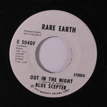 BLUE SCEPTER: Out In The Night / Mono 45 (dj, late SRC, disc close to M-)
