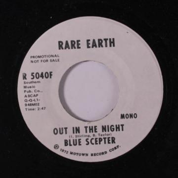 BLUE SCEPTER: Out In The Night / Mono 45 (dj, late SRC, disc close to M-)