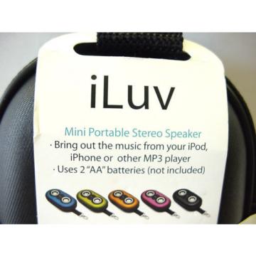 iLUV Active Sound Portable Speaker # iSP110BLK(black)By iLUV Creative Technology