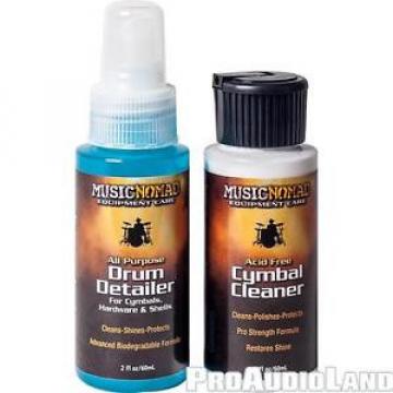 MusicNomad Drum Detailer &amp; Cymbal Cleaner Combo Pack 2 oz Trial Size