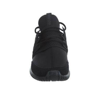 Adidas Tubular Radial Mens S80115 Core Black Grey Mesh Athletic Shoes Size 8.5