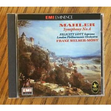 Mahler Symphony No. 4 CD EMI Eminence, Felicity Lott, Franz Welser-Most