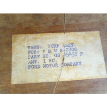 1 EA NOS FORD MOTOR CO. OIL PUMP FOR P &amp; W R2800 RADIAL ENGINE P/N: GB45430