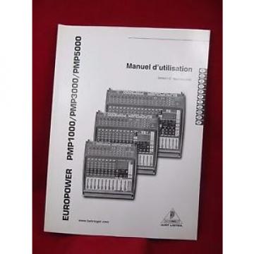 Behringer Europower PMP1000 / PMP3000 / PMP5000 manual