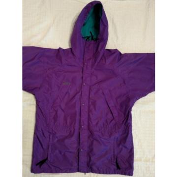 Mens Vintage Columbia Radial Sleeve Hooded Ski Snow Jacket Purple - XL