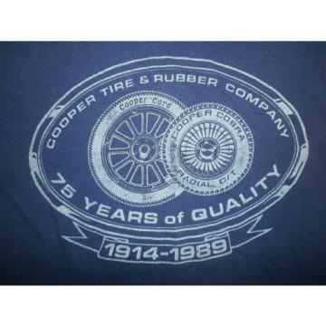 vtg 80s COOPER TIRE &amp; RUBBER COMPANY T SHIRT Cobra Radial GT Auto Racing Softest