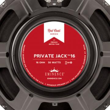 Pair Eminence Private Jack 12&#034; Guitar Speaker Red Coat 16 ohm 100dB Replacement