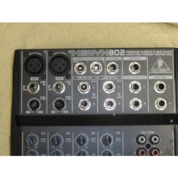 Behringer Xenyx 802 l 8-Input 2-Bus Mixer   Used, In Good Working Order.