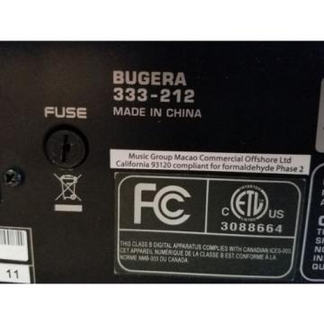 Bugera 333-212 Infinium 120 Watt 2x12&#034; 3-Channel Tube/Valve Guitar Amplifier Amp