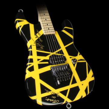 Used 2012 Charvel EVH Art Series Electric Guitar Black &amp; Yellow