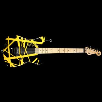 Used 2012 Charvel EVH Art Series Electric Guitar Black &amp; Yellow