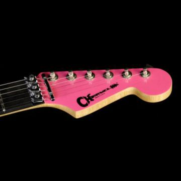 Charvel Custom Shop Nitro San Dimas Electric Guitar Pink with Platinum Overspray