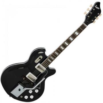Supro Coronado II Vibrato Electric Guitar ~ Jet Black ~ 1582VJB