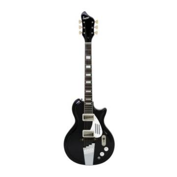 Supro Black Holiday 1575JB Electric Guitar 2 Vistatone Pickup Black