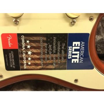 New!! Fender American Elite Strat Stratocaster Autum Blaze Metallic W/HSC!!