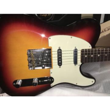 NOS Fender American Vintage Hot Rod 60&#039;s Telecaster Tele 3 Tone Sunburst W/HSC