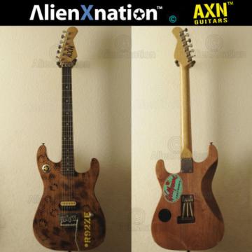 AXN™ Model 2 Tiger Custom Boutique Burnt Guitar Korina Neck USA