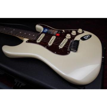 Fender American Elite Stratocaster Electric Guitar Olympic Pearl 030207